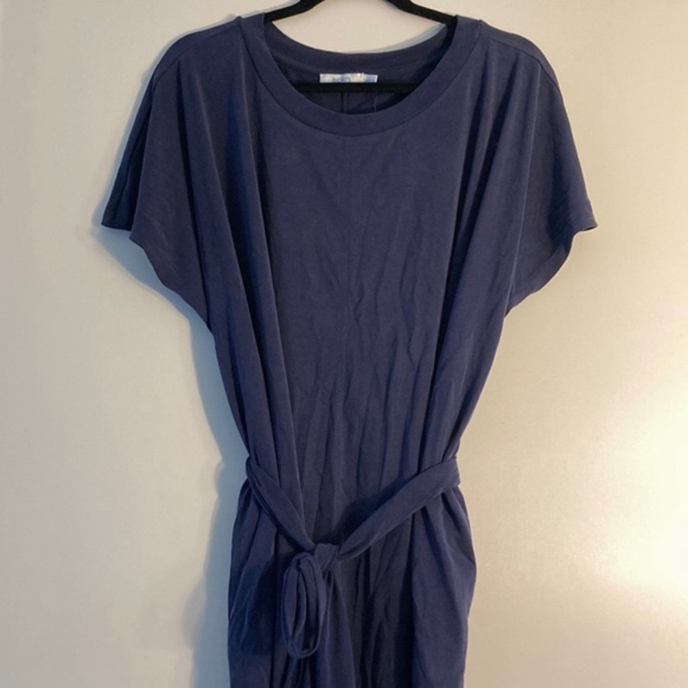 Women’s Navy Tie-Waist Dress